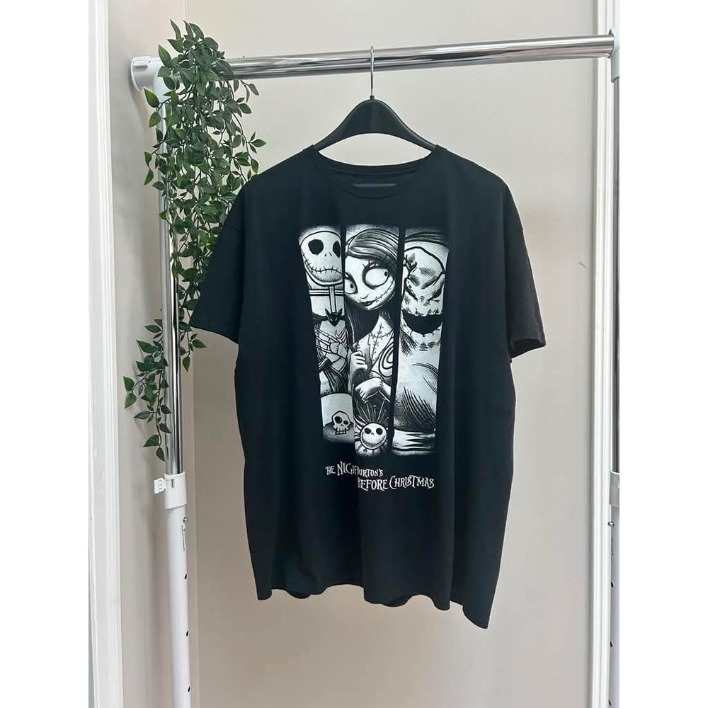 Gently Used Disney The Nightmare Before Christmas Black Graphic T-Shirt XL